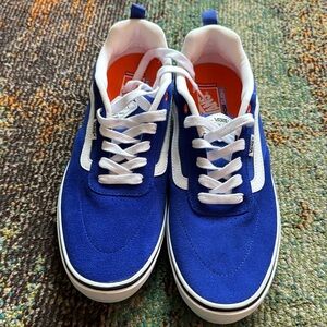 Kyle walker vans athletic blue suede orange size 12 new